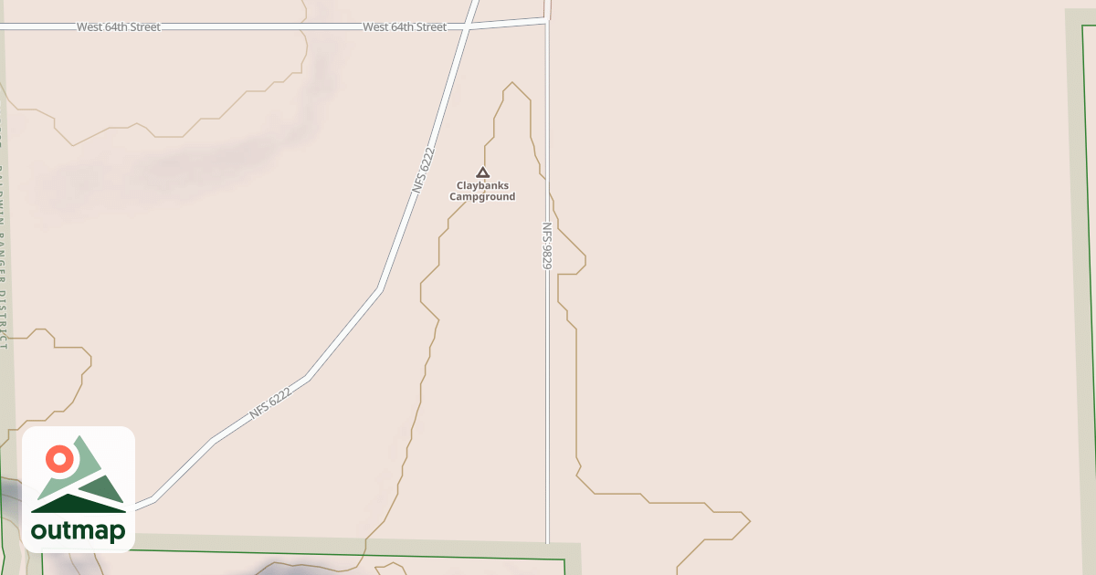 Map of CLAYBANKS CAMPING