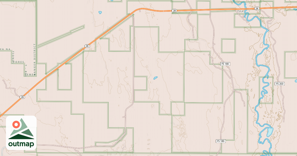 Map of Bessemer Snowmobile #8