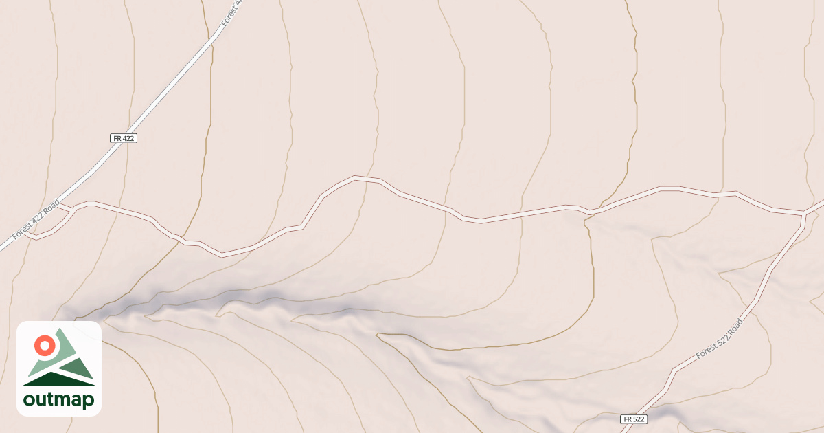 Map of USFS National Forest System Roads {CF076767-C5E6-454E-8884-8FDD19A1077A}