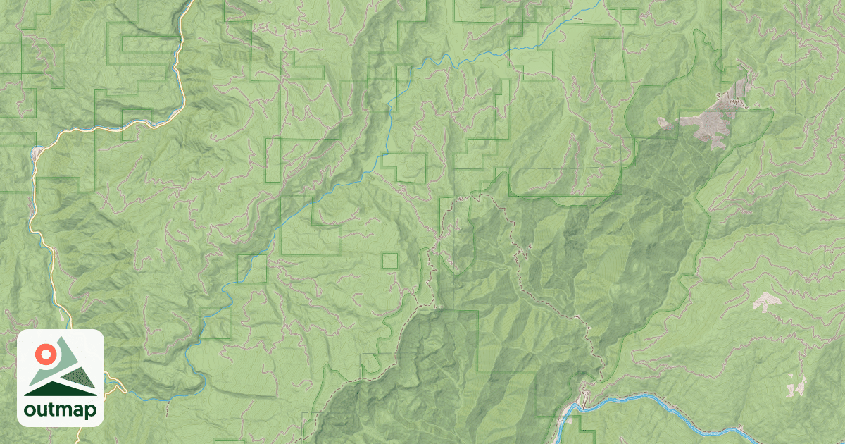 Map of COQUILLE RIVER