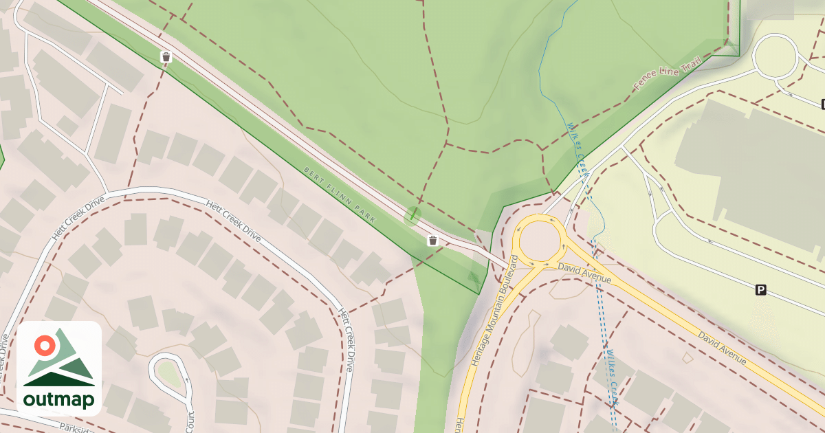 Map of Bert Flinn Loop Trail