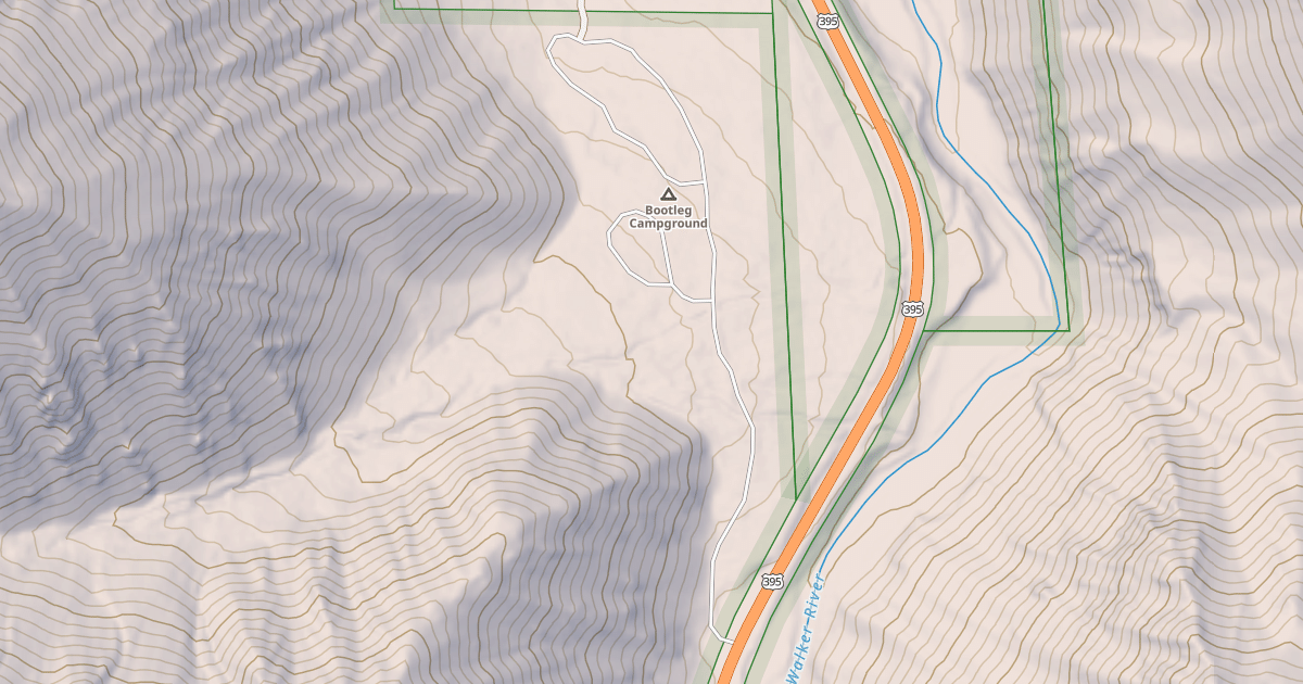Map preview of BOOTLEG CAMPGROUND ROAD