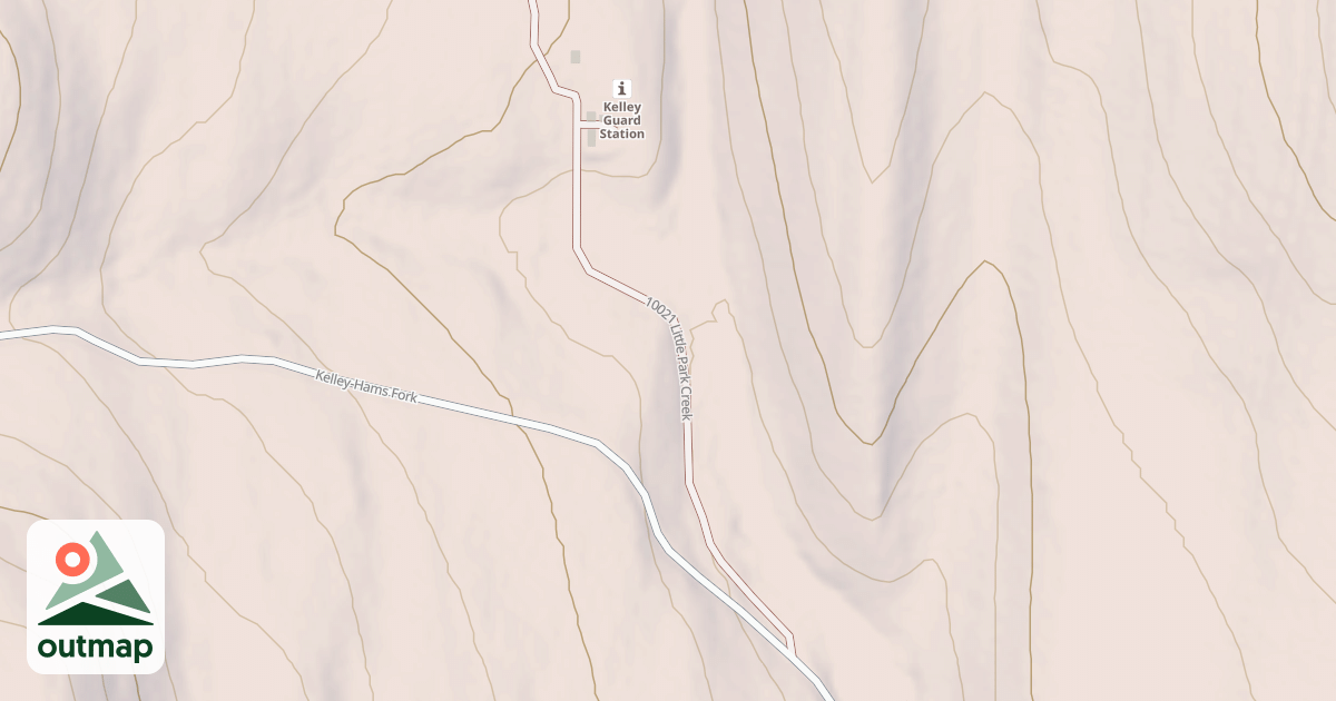 Map of LITTLE PARK CREEK