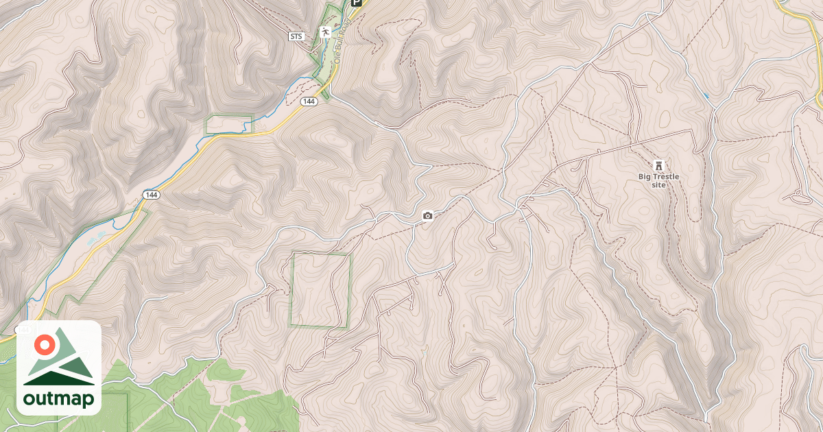 Map of Susquehannock State Forest Snowmobile Trails