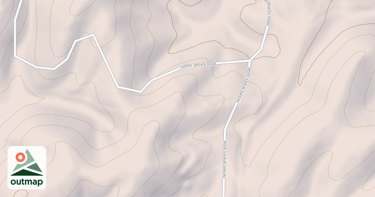 Map of NICKELS BRANCH
