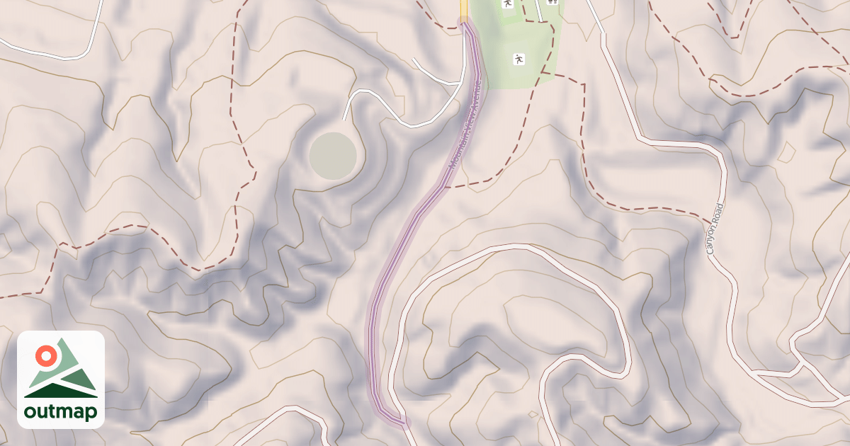 Map of Mountain View Avenue