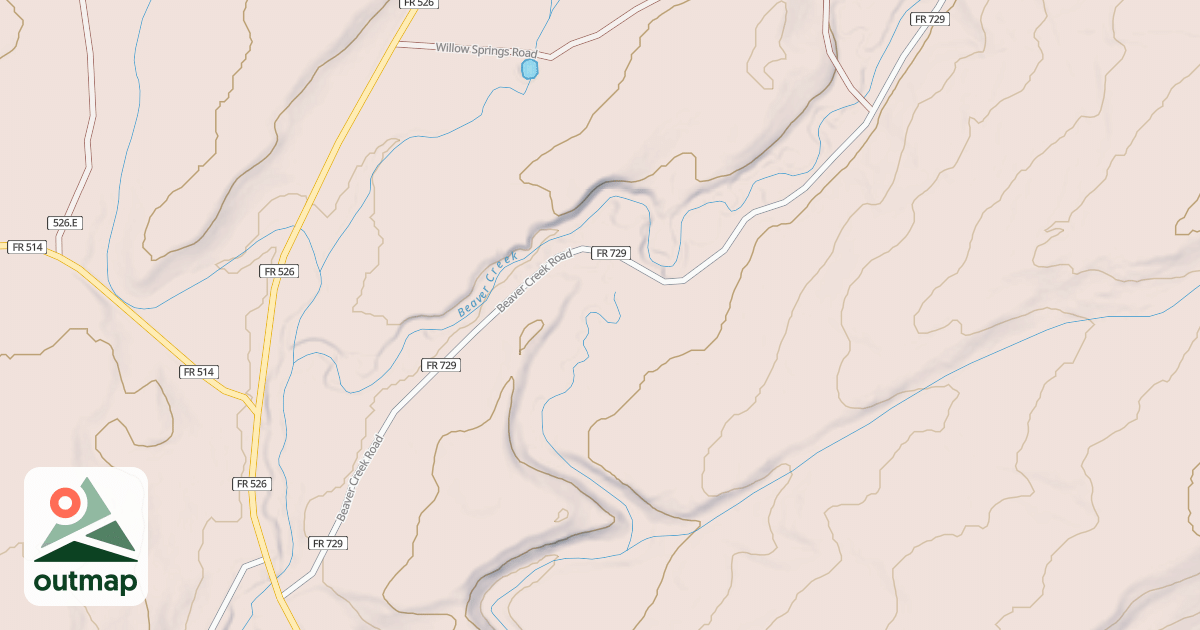 Map of BEAVER CRK