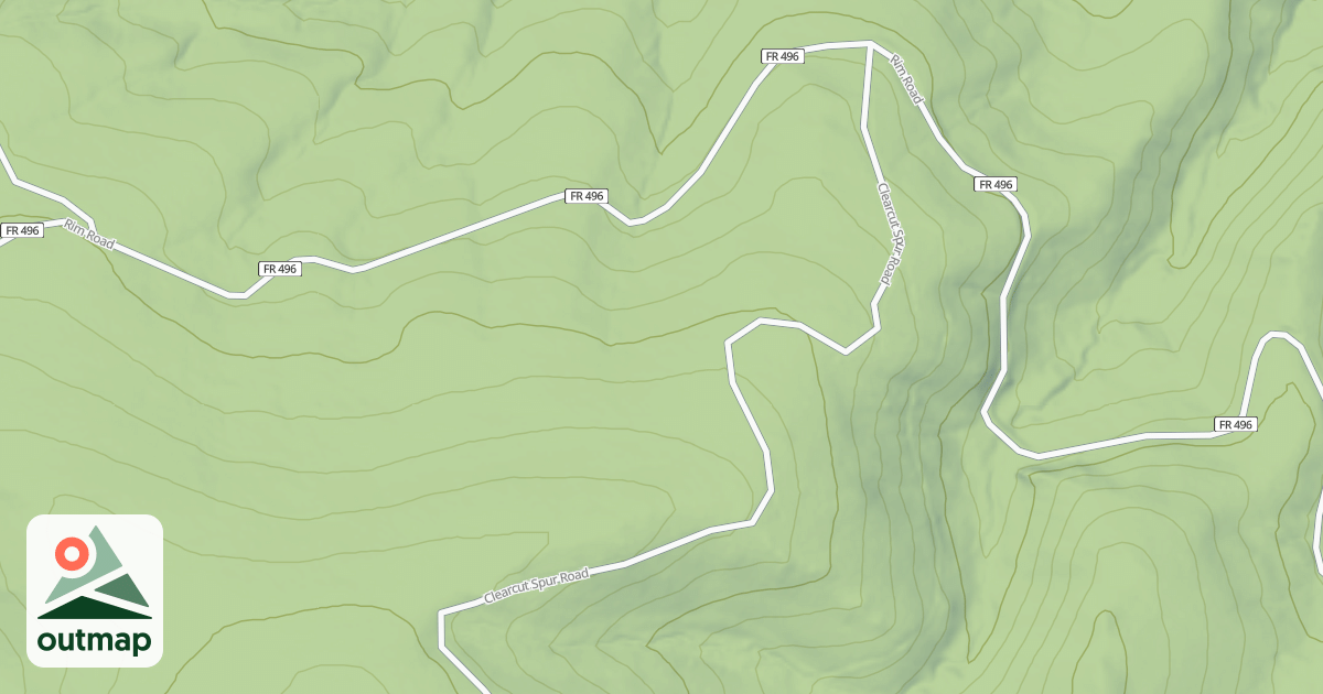 Map of CLEARCUT SPUR