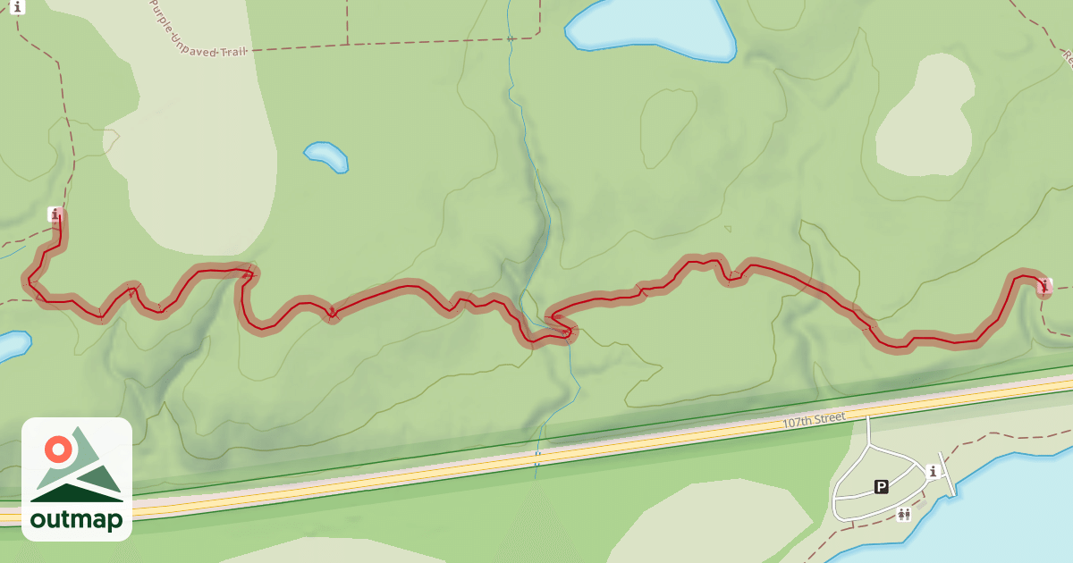 Map of Orange Single Track Trail