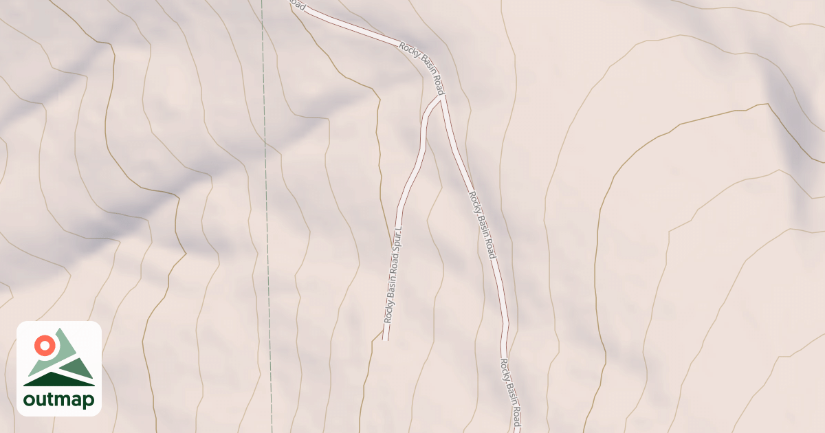Map of ROCKY BASIN L SPUR