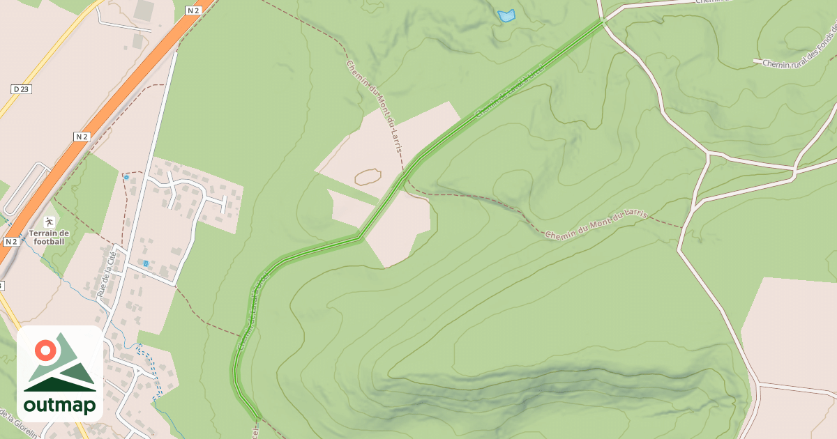 Map of Chemin de Laval à Urcel