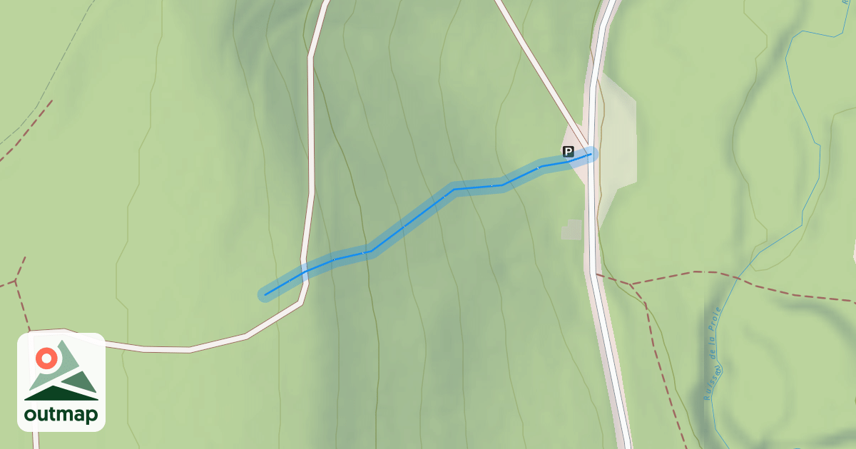 Map of Piste de neige artificielle (ancienne piste de ski)