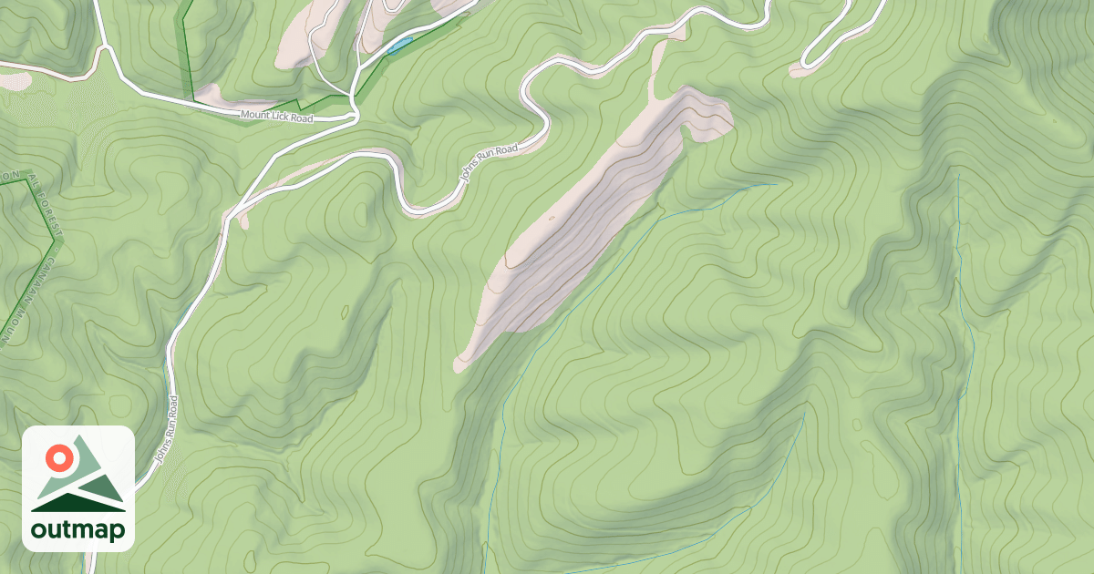 Map of RT. FK. JOHNS RUN