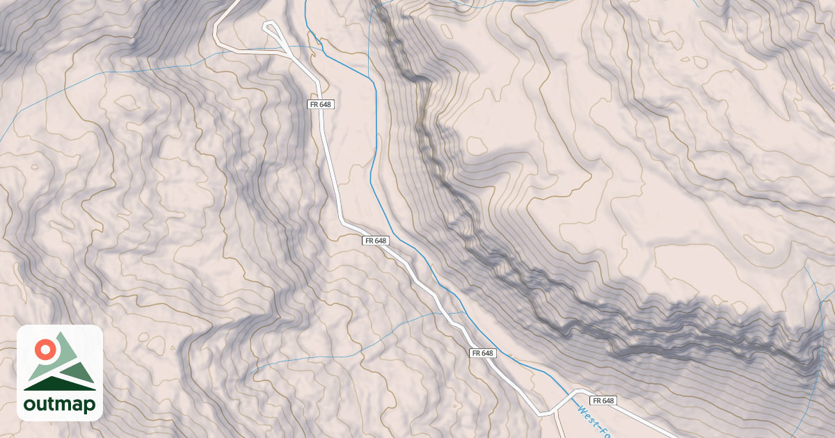 Map of WEST FORK