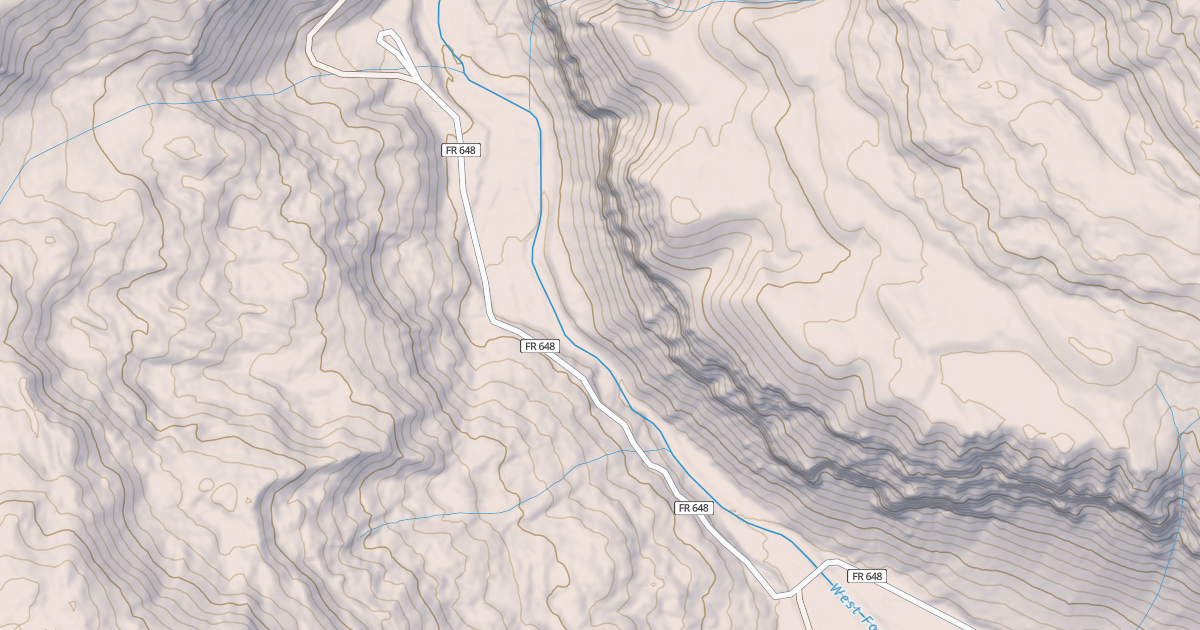 Map preview of WEST FORK