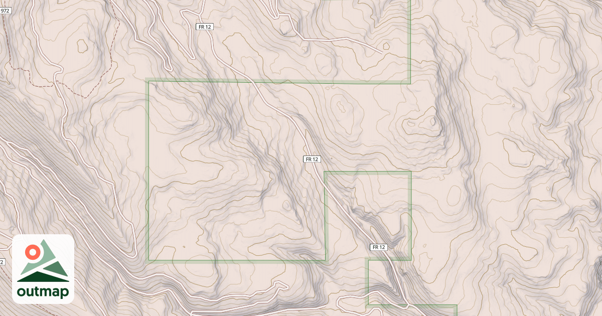 Map of 12 Road Snowmobile