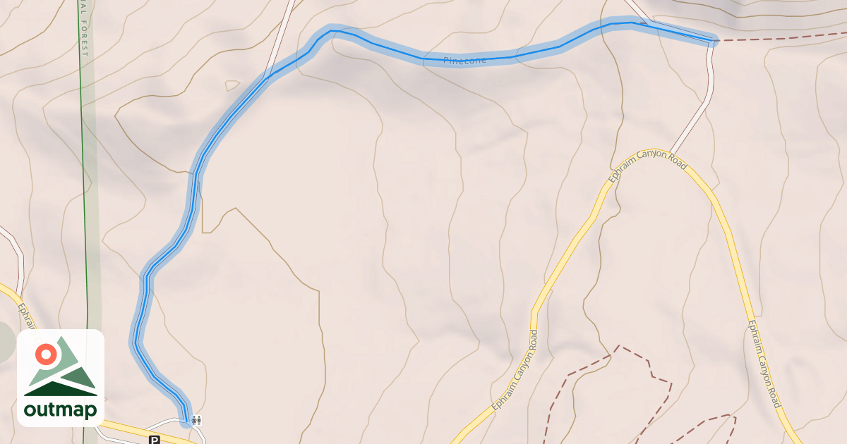 Map of Pinecone Trail