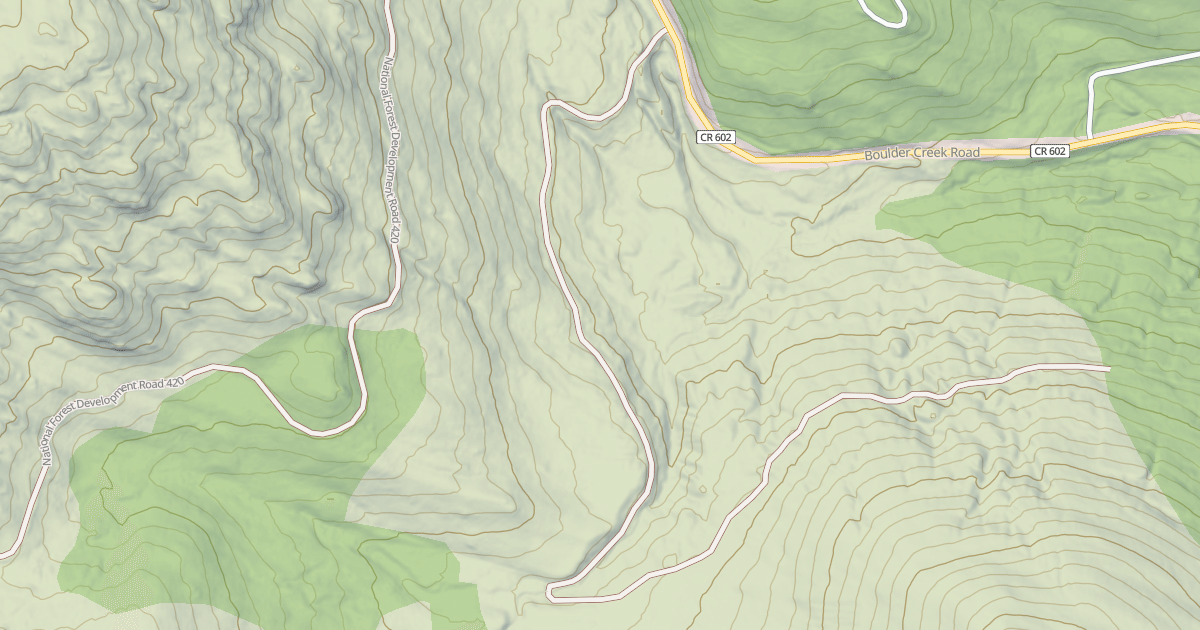 Map preview of USFS Motor Vehicle Use Map Roads {86700F26-76BC-4A84-9937-A5EDB879A703}