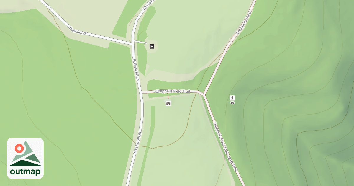 Map of Blue Knob State Park Trails