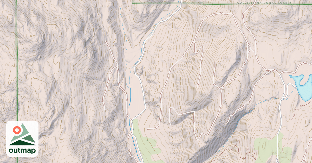 Map of EAST FORK CROWN CREEK