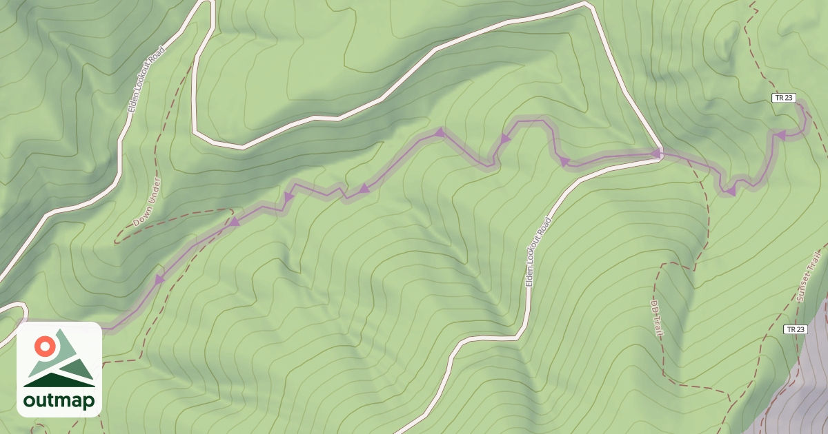 Map of Wasabi Trail
