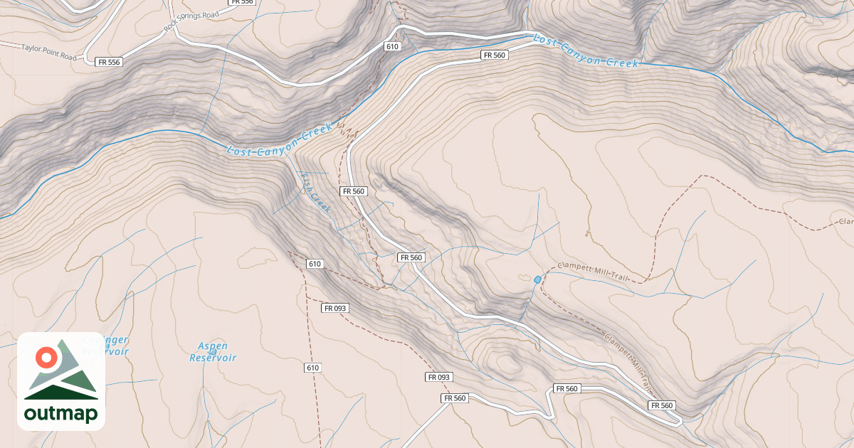 Map of LOST CANYON