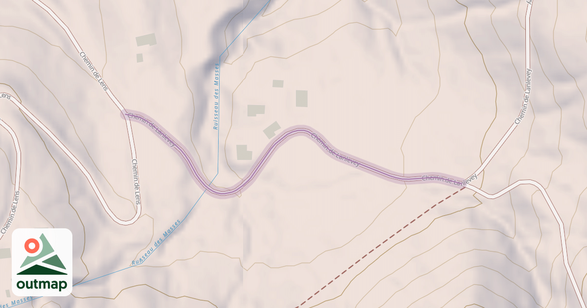 Map of Chemin de Lanlevey
