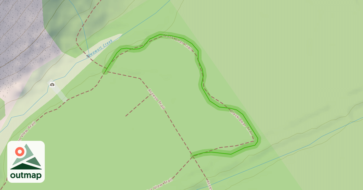 Map of Black Bear Trail (Spá:th Trail)