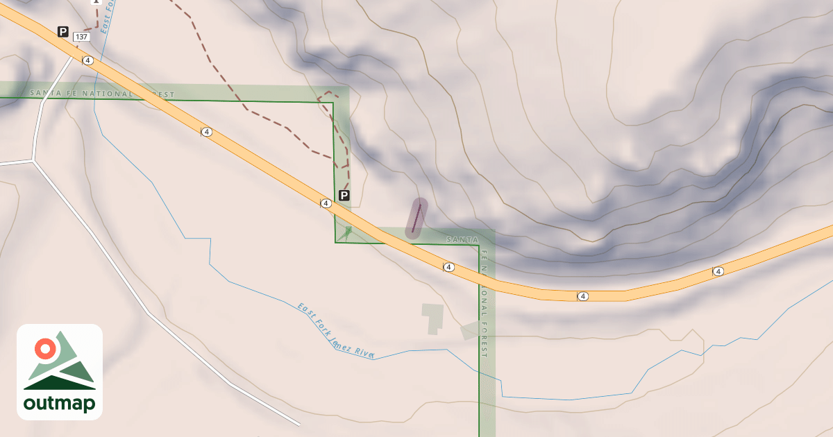 Map of Climbing Crag