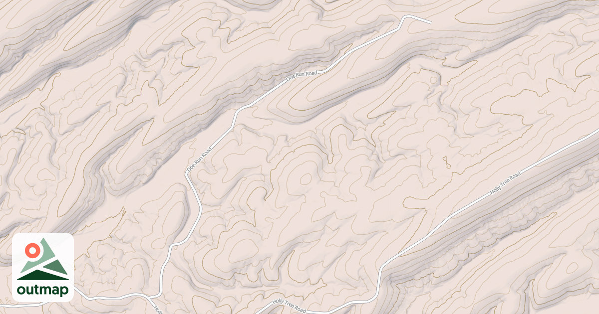 Map of POLECAT RIDGE