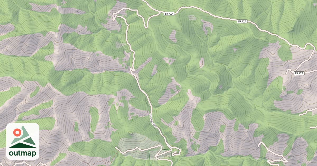 Map of HOSEY MINE