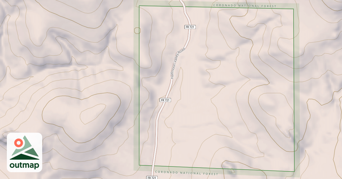 Map of HALFMOON VALLEY