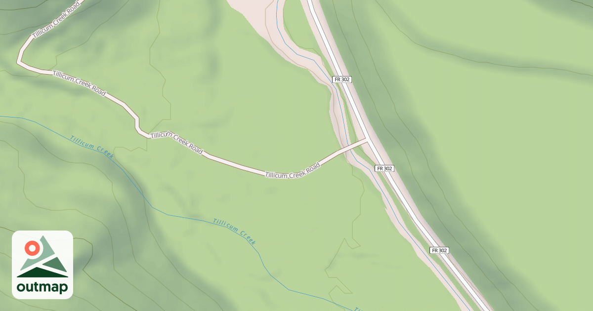 Map of TILLICUM CREEK