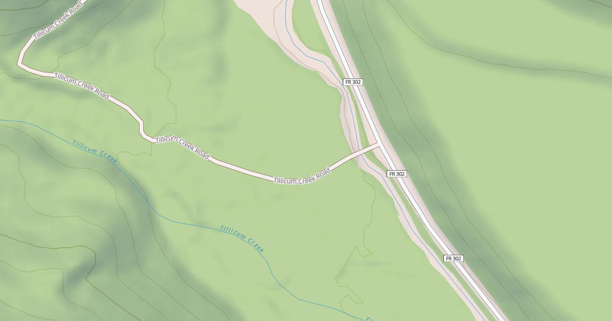 Map preview of TILLICUM CREEK
