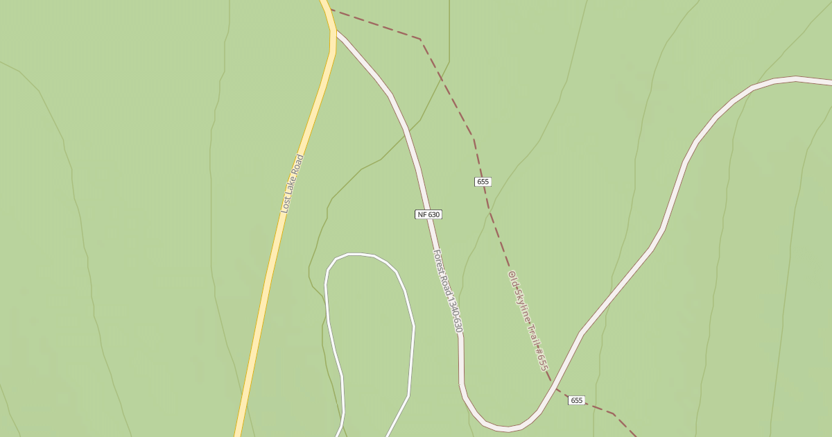Map preview of LOST LAKE BUTTE (S102L)