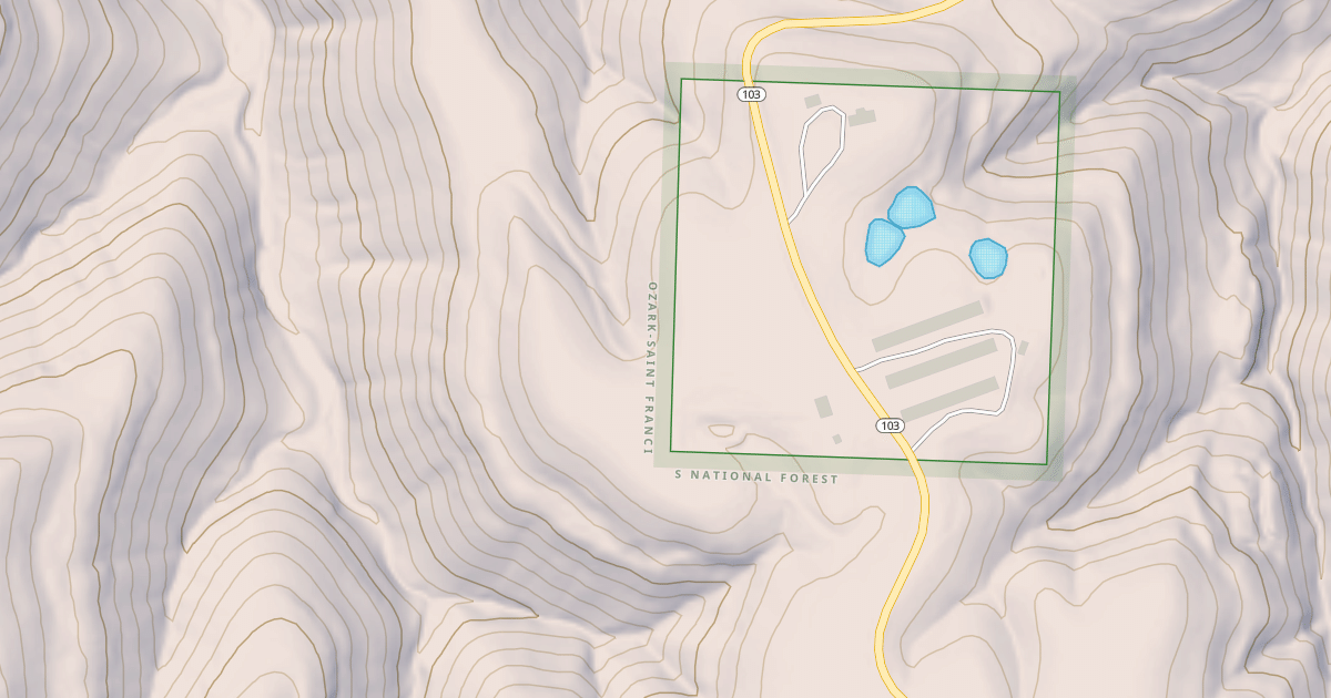 Map preview of USFS Motor Vehicle Use Map Roads {13BA2ABA-6C6E-4F22-9323-24AB77658132}