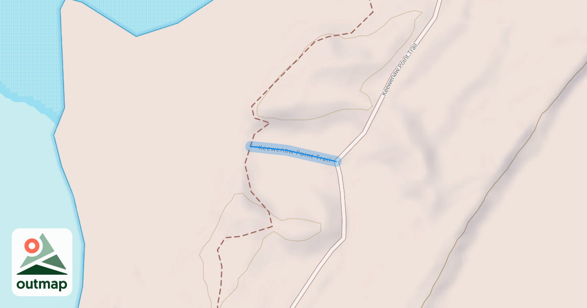 Map of Keewenaw Point Trail