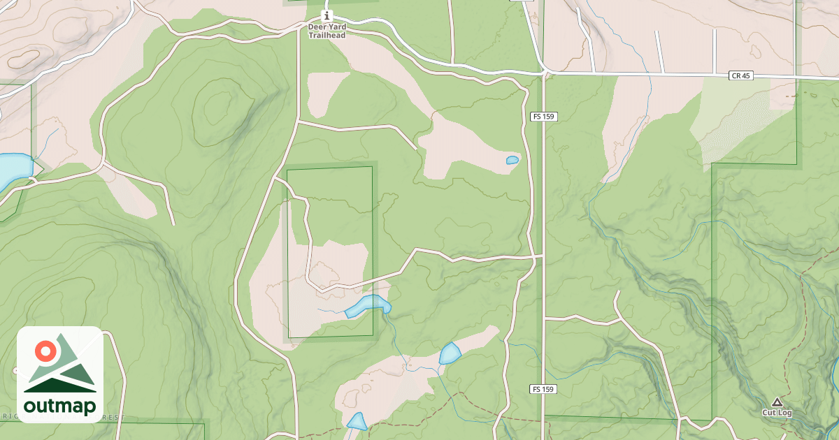 Map of Deer Snowmobile Trail