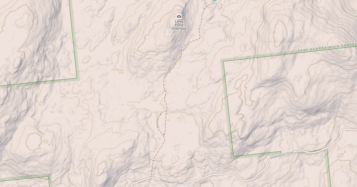 Map preview of Long Pond Trail