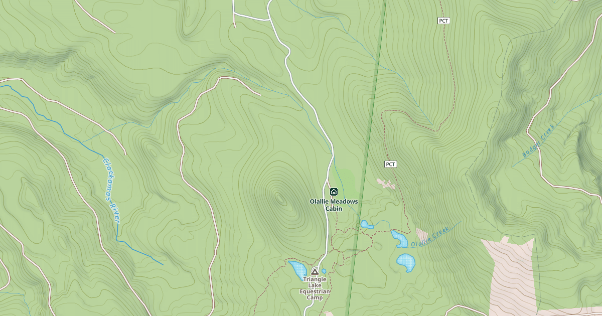Map preview of SKYLINE RD/OLALLIE LAKE N.S.A.