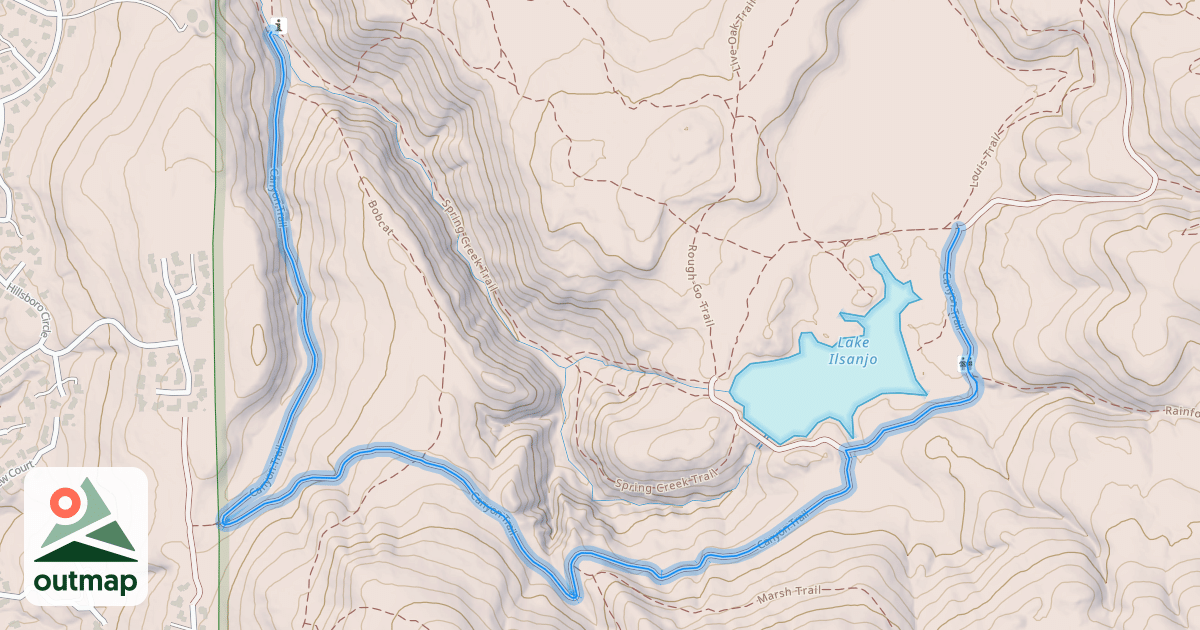 Map of Canyon Trail