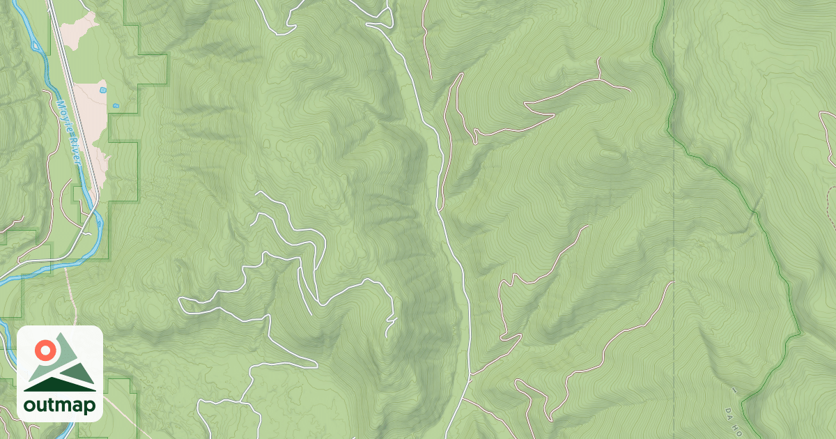 Map of DEER CREEK SPREAD CREEK