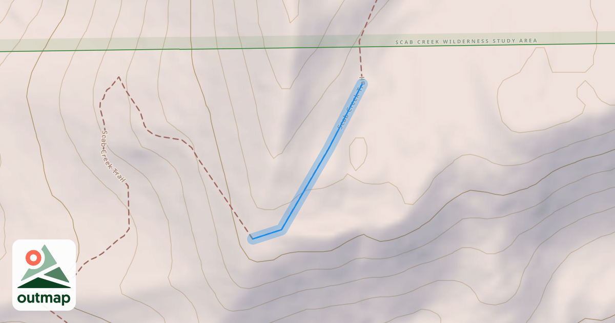 Map of Scab Creek Trail