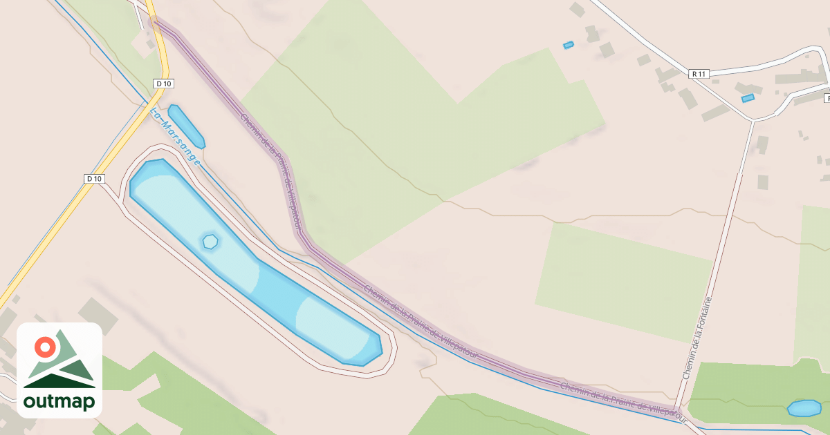 Map of Chemin de la Prairie de Villepatour