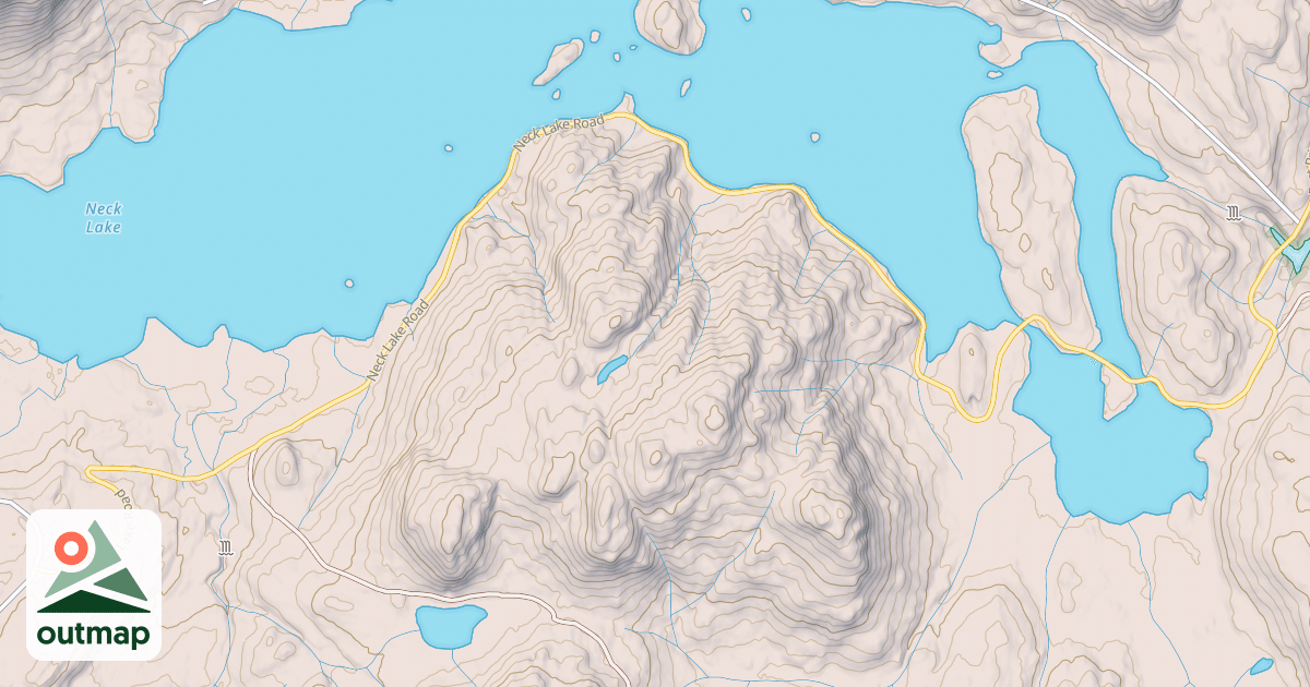 Map of NECK LAKE
