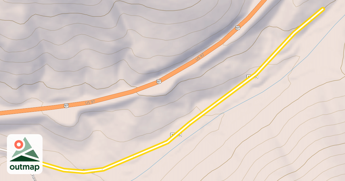 Map of Forest Road 9700-145