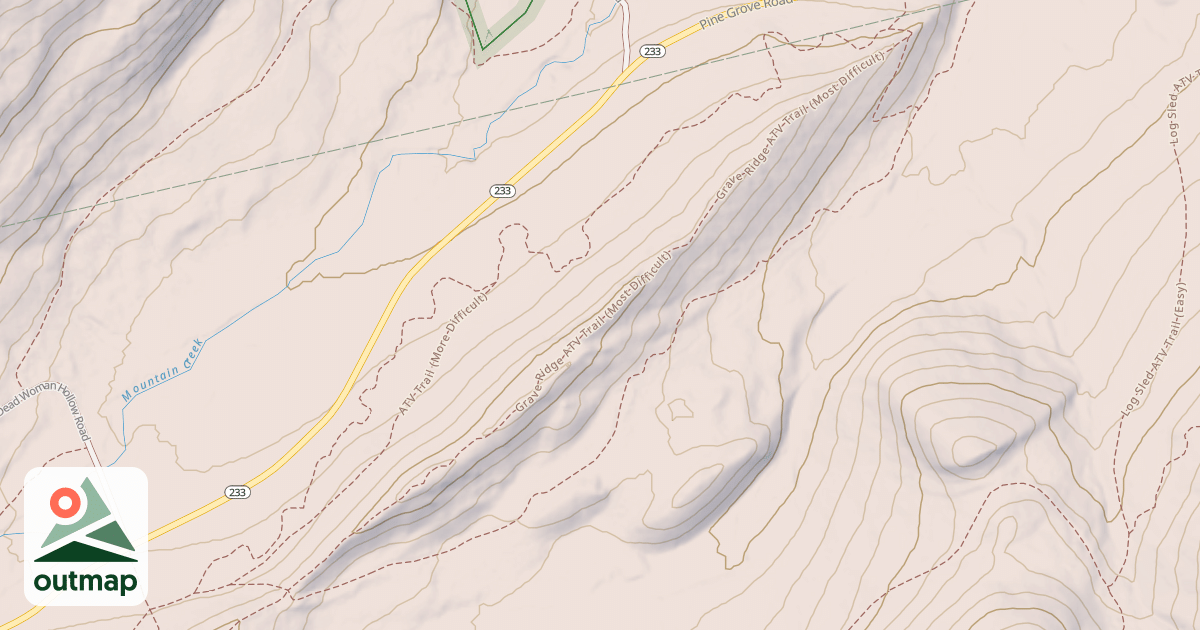 Map of Michaux State Forest - ATV Trail System