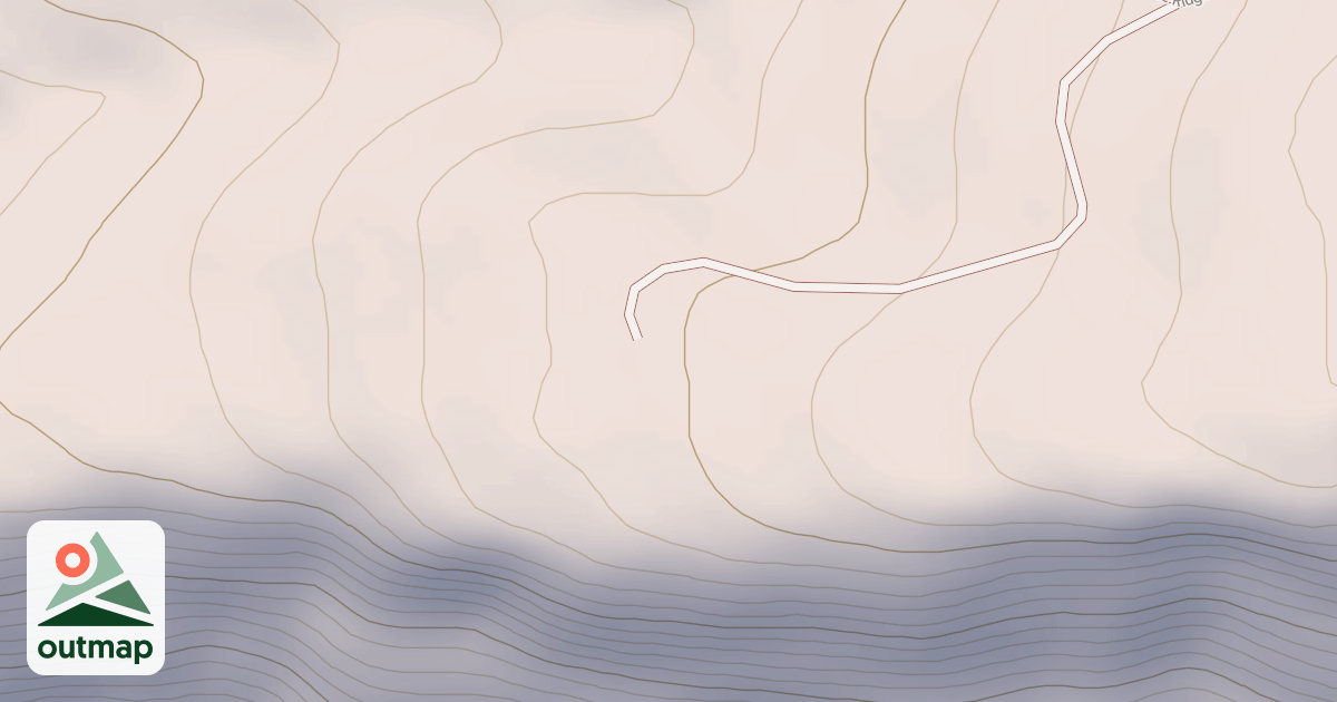 Map of Polihale Ridge Road