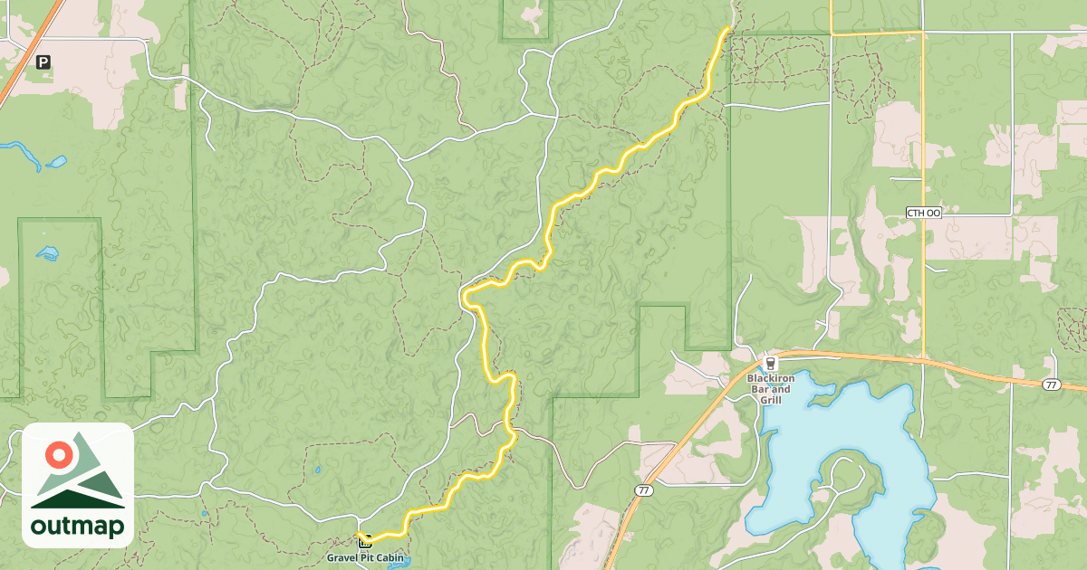 Map of Birkebeiner Trail