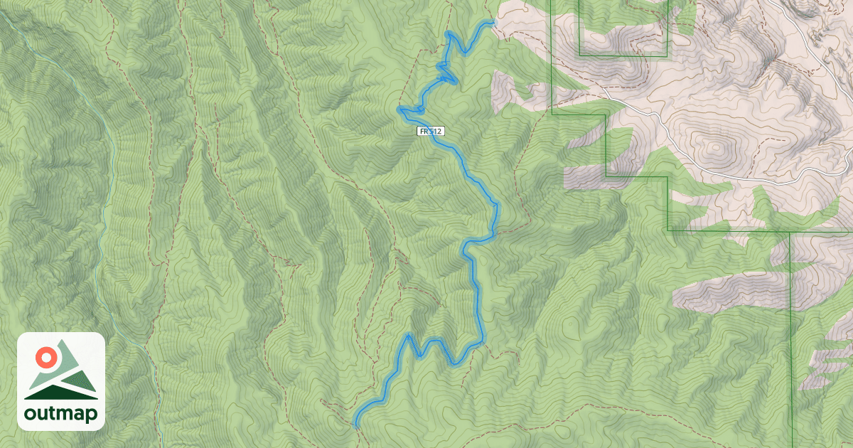 Map of Indian Creek Trail